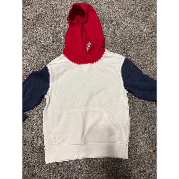 NWT Old Navy Red White Blue Boys Hoodie Sweatshirt Size 4T - Picture 1 of 4